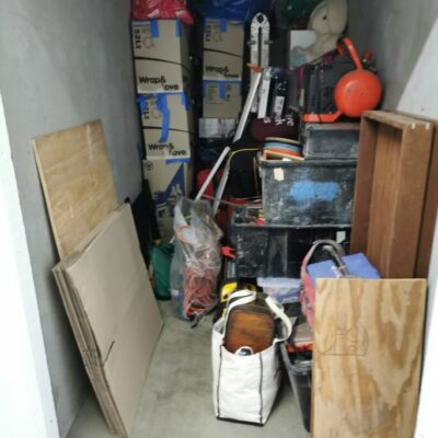 All our belongings in storage - Our Journey to Nomadicity