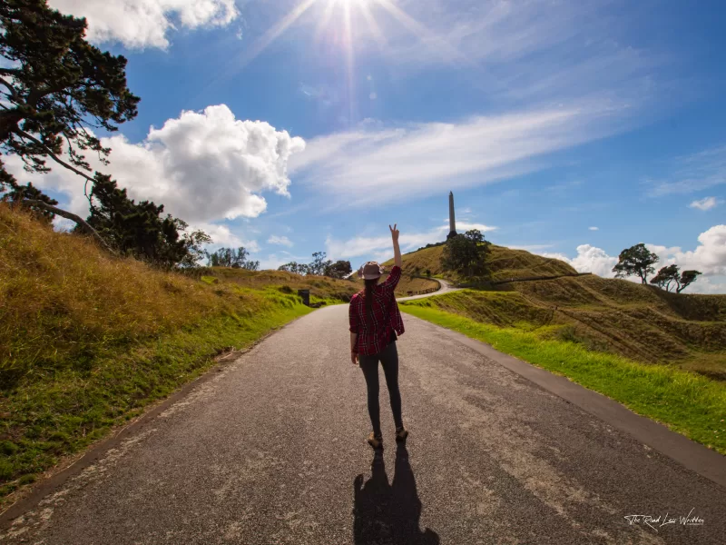 An incredible spot. One Tree Hill on the Auckland coast to coast