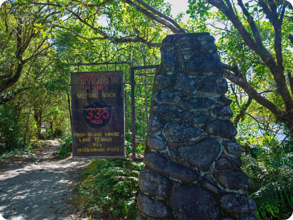 Milford Track Day Hike - Milford Track Sign