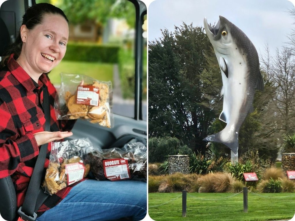 Christchurch to Lake Tekapo - Cookie Time & Rakaia Salmon
