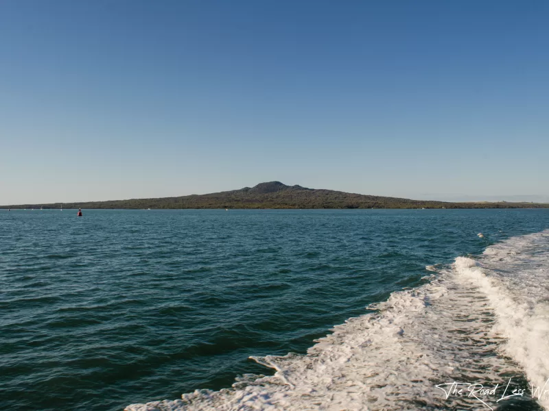 Catching the ferry out to Rangitoto Island from Auckland Harbour