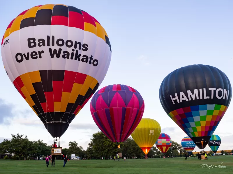 Hot air balloons at Balloons over Waikato