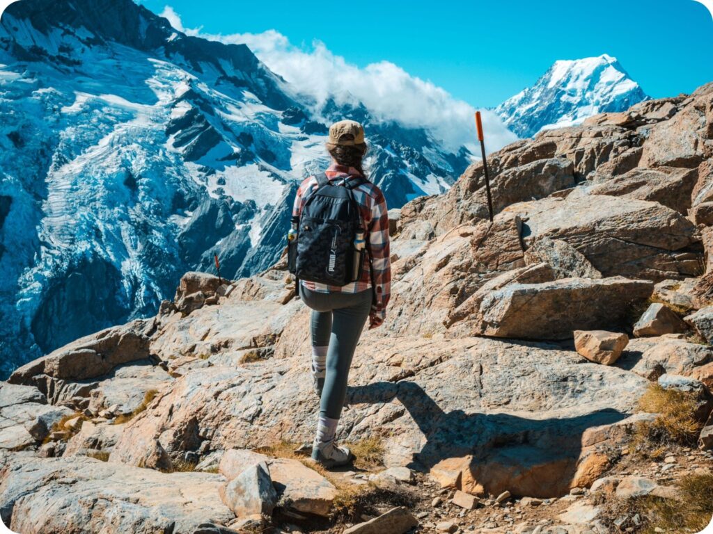 Mueller Hut Day Hike - Rocky Climb