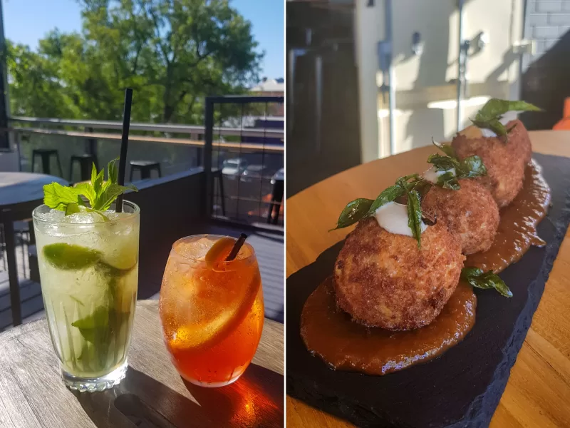 Hally's is a perfect spot for Busselton afternoon drinks with a rooftop bar and great food
