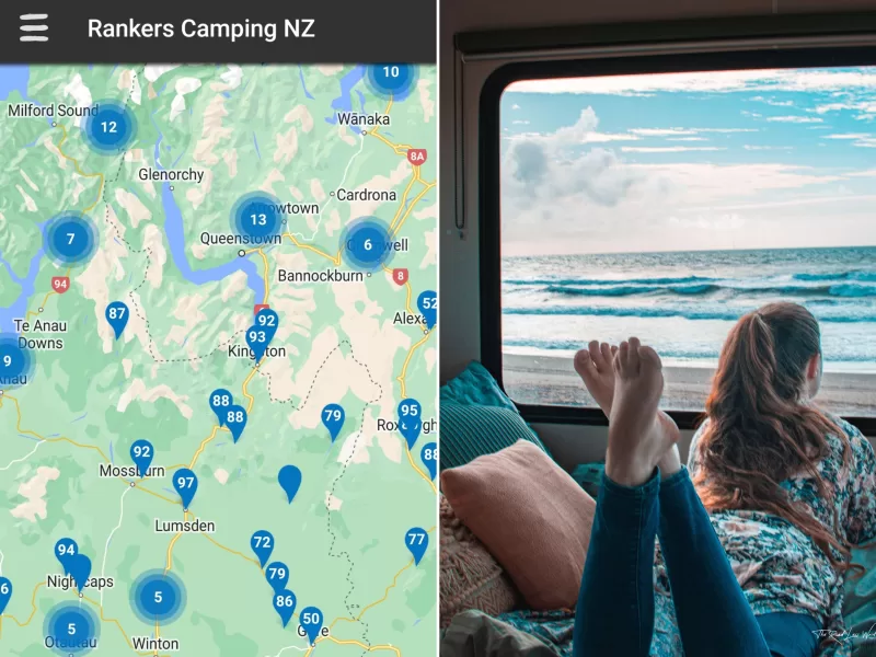 Rankers is a great freedom camping app for New Zealand