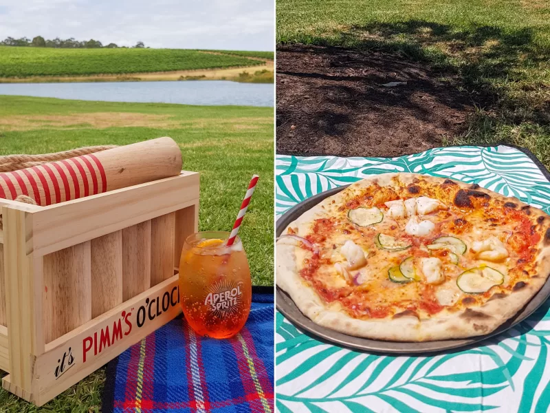 One of the best margaret river wineries is Aravina. Pizza, games and cocktails!